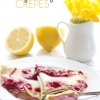 crêpe sucré - Recette Crêpe Citron au fromage blanc framboise