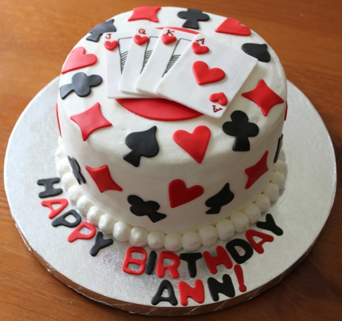 Joueur de Poker gateau d'anniversaire - 06/06/2020