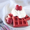 gaufre sucré - Recette Gaufre Fraise Saint Valentin