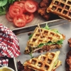 gaufre salé - Recette Gaufre Sandwiche Poulet