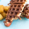 gaufre salé - Recette Gaufre Hot Dog Miel